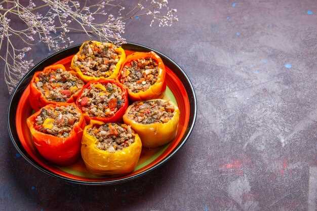 Как приготовить классический фаршированный перец с рисом и грибами