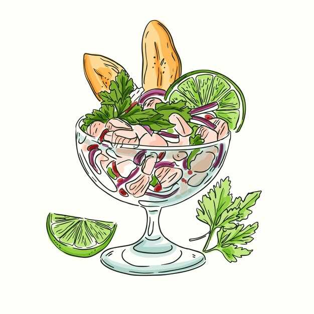 Пошаговая инструкция по приготовлению севиче с лаймом и кориандром